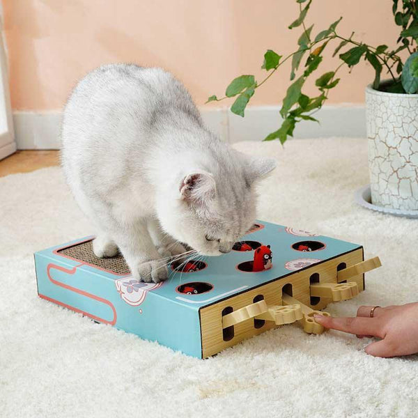 Kitty Quest: Engaging Gopher Cat Scratcher - Fun & Interactive Scratching Board for Your Feline Friend